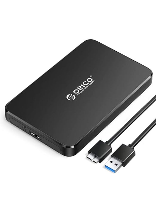 Orico USB 3.0 External Hard Drive Enclosure for 2.5-inch SATA HDD & SSD - High Speed 5Gbps UASP Supported Case, Tool-Free Design - Image 1